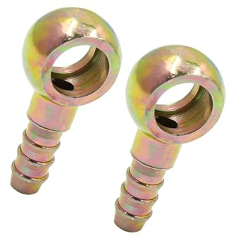 Motoforti 2pcs 5/16 8mm ID Hose Barb 14mm Banjo Fitting Fuel | line connector, Long-lasting