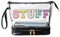 Kuxiptin Große transparente Kosmetiktasche, Kosmetik-Reisetasche, Mehrschichtiger, durchsichtiger Make-up-Organizer, Gestickte Buchstaben-Knödeltasche, wasserdichte Kulturtasche für Frauen, Mädchen