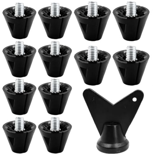 IKOPFLN 12pcs tacos de repuesto para botas de fútbol con removedor, tacos de fútbol, 13 mm y 16 mm,M5 espárragos para zapatos de entrenamiento para botas de fútbol de 6 pernos