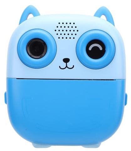Digitale Sofortbildkamera, 1080P, 48 MP, Thermodruck, Dual-HD-Kamera, 2,4-Zoll-Bildschirm, Musikspiel, 1300-mAh-Akku für Reisen (Blue)