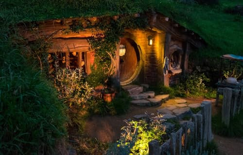 Puzzle für Erwachsene 1000 Teile, Neuseeland, Matamata, Hobbit-Haus, 70x50CM