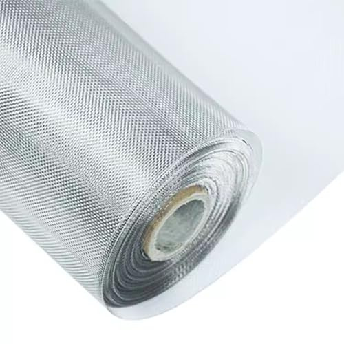 MYUYEE Rollos de Malla de Acero Inoxidable 304 Malla mosquitera para Ventanas de Acero Inoxidable para Detener Insectos y Mosquitos,Plata-1,5x5m