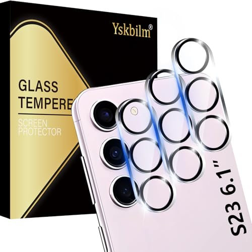 Lot de 3 Protecteur d'Objectif de Caméra pour Samsung Galaxy S23,Film en Verre Trempé Dureté 9H, Ultra Résistant Film Verre Trempé,Ultra HD Caméra Protection