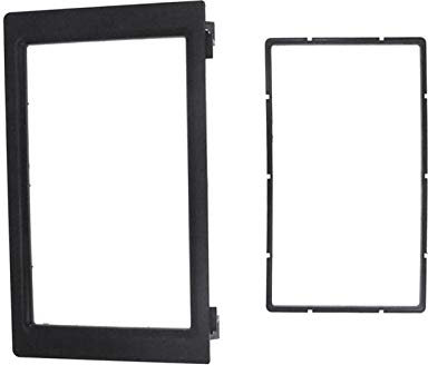 Pizgear 2-Din-Autoradio-Stereo-O-Lünette, Blendenverkleidung, Armaturenbrett-Radioblende, Multimedia-Rahmen-Set, for SAAB, 9–3 2007–2011 Autoradio-Blende