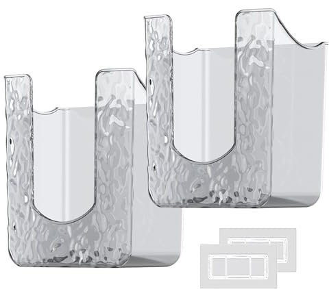 Keboyoe 2 Stück Feuchttücher Aufbewahrungsbox Wandhalterung Feuchtes Toilettenpapier Box Feuchttuchspender Wand Wipes Dispenser Feuchttücherbox Selbstklebende Tücherbehälter für Badezimmer Küchen-Grau