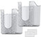 Keboyoe 2 Stück Feuchttücher Aufbewahrungsbox Wandhalterung Feuchtes Toilettenpapier Box Feuchttuchspender Wand Wipes Dispenser Feuchttücherbox Selbstklebende Tücherbehälter für Badezimmer Küchen-Grau