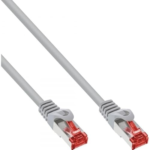 InLine Patchkabel - S/FTP (PiMf) - Cat.6-250MHz - PVC - Kupfer - grau - 0,6m