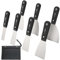 7 PCS Drywall Paint Scraper Tools with Storage Bag,Spackle Drywall Putty Knife Set,Stainless Steel Spackling Taping Knife Tool for Repairing,Removing Wallpaper,Applying Putty,Mud, Plaster Scraping