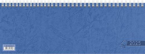 Glocken Querterminbuch (2025), 2 Seiten = 1 Woche, 297 × 105 mm, 112 Seiten, Karton-Umschlag (blau, 10)