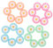 OSALADI Tapas De Silicona con Diseño Floral para Joysticks Analógicos Cubiertas De Repuesto Compatibles con El Mando De