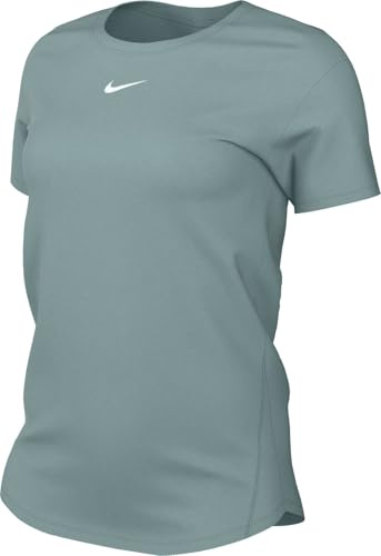 Nike Damen One Classic Df Ss Wt T-Shirt, Cannon/White, L