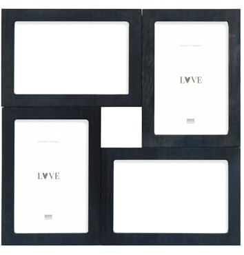 DEKNUDT FRAMES Photo Frame for 4 Photos 10 x 15 cm for Hanging S68UC2P4 Frame Format 29.5 x 29.5 cm White