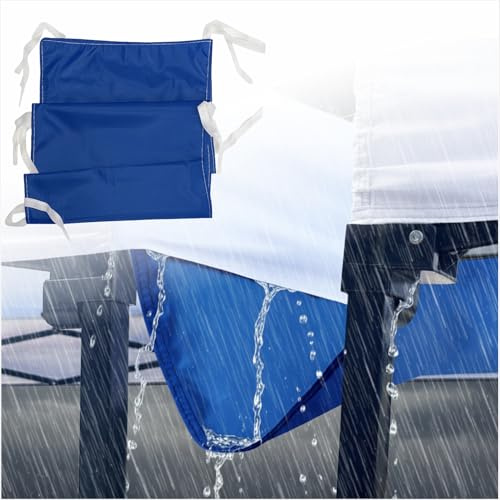 Rain Gutter for Pop Up Canopy - 10ft/40ft Canopy Tents Gutter, Easy-Drain Replacement Accessory for Outdoor Events, 1Pcs (Blue, 10ft)
