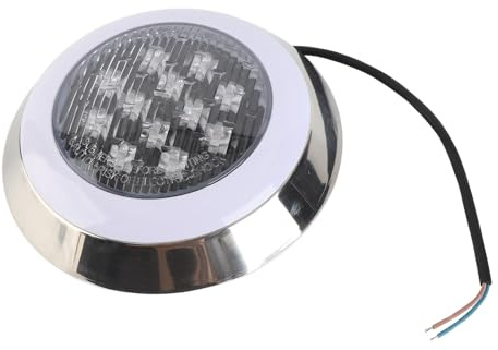 12W 12V versenkbares Schwimmbadlicht, LED Unterwasser-Wand-Pool, warmes | 12V Niederspannung für sicheres Tauchen, ABS-Material für langlebigen Einsatz, energiesparende LED-Quelle