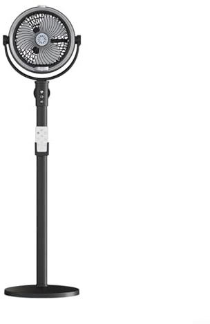 EXTRWORY Standing Oscillating Misting Fan with Humidifying System 4 Speeds Remote and Timer for Backyard Deck Party White(Black)