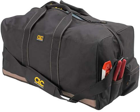 CLC Custom Leathercraft 1111 24 in. All Purpose Construction Gear Bag with 7 Outside Pockets
