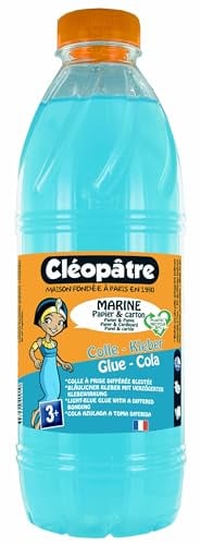 Cléopatre - Pegamento Marine - Formato Recarga - Secado Lento, Ideal para Niños a partir de 3 Años - Aplicación Fácil y Precisa - Sin Disolventes, Limpieza con Agua - Fabricado en Francia - 1KG