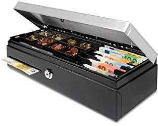safescan 121-0567 Kassenlade HD-4617C Heavy Duty Flip-top, schwarz
