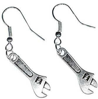 ADJustable Wrench Spanner Earrings Miniblings End Workshop Mini Tool Tools