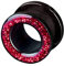 viva-adorno 1 Stück Flesh Tunnel Acryl Glitzerdesign zum Schrauben Z2c, Größe: 6mm, Rot
