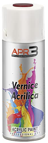 APR3 - Pintura Acrílica en Spray, Color Rojo Vino, RAL 3005, Perfecto para Múltiples Aplicaciones en Exterior e Interior, 400 ml