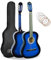3rd Avenue Pacchetto Per Principianti Con Corde In Nylon Spagnole Per Chitarra Classica Da 3/4 Per Bambini - 6 Mesi Di Lezioni Gratuite, Borsa, Corde - Blu
