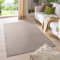 HomebyHome Kurzflor Teppich Wohnzimmer 300x400 (280 x 370 cm) Beige - Modern Gabbeh-Look Teppich Extra Weich, Pflegeleicht und Langlebig - Ideal für Schlafzimmer, Küche und Esszimmer