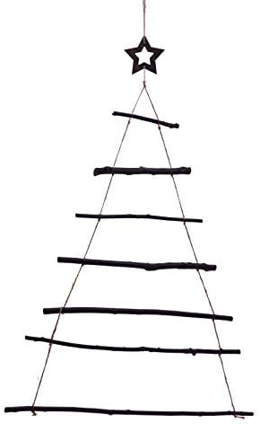 Spetebo Wand Deko Holzbaum für Zierschmuck - 120x80 cm - Holz Weihnachtsdeko Hängedeko zum individuellen Dekorieren