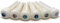 Crosby Slotted Pure Bone Bridge Pins with Abalone Dot Inlay for 6 & 12 String Acoustic Guitar