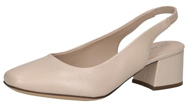 CAPRICE décolleté da Donna in Pelle, Beige (Beige Perlato), 42 EU