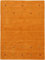 carpetfine Wollteppich Gabbeh Uni Gelb 80x150 cm | Moderner Teppich für Wohn- und Schlafzimmer