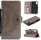 CoverKingz Handytasche kompatibel mit Xiaomi Redmi 9A - Handy Case mit Kartenfach Handyhülle - Flipcase klappbar Motiv Mandala Grau