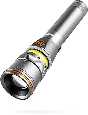 NEBO Franklin Twist - Taschenlampe - Aufladbare LED Taschenlampe - Vollständig wiederaufladbar, freihändig, 6 Lichtmodi - 360 Grad Laternenmodus - Camping Zubehör