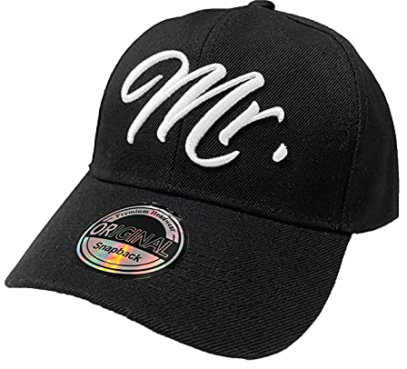 J26 NY Mr. & Mrs. King & Queen Snapback USA Cap Kappe Basecap Baseball Mütze Trucker Sport Cappy verstellbar Kult Partner Look (Mr.)