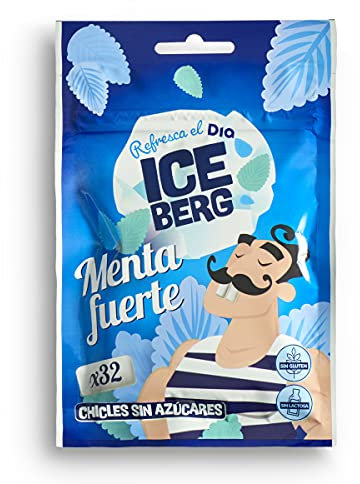 DIA ICEBERG chicle sabor menta fuerte sin azúcar bolsa 45 gr