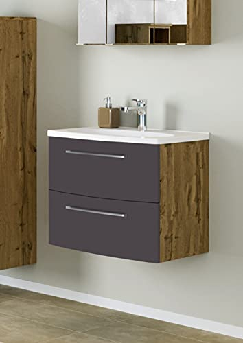 Waschtisch Badschrank Handwaschbecken Waschplatz Waschbecken Badmöbel Genua XVI