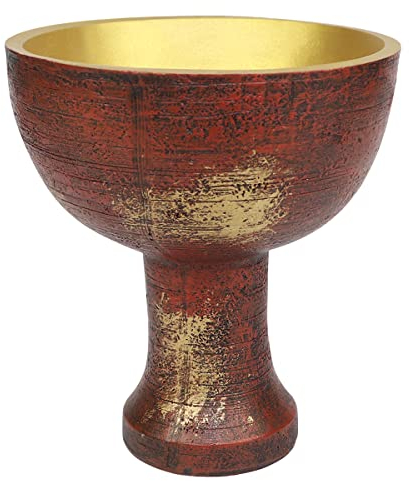 DOERDO Indiana Jones Holy Cup Religion Ornament Halloween Gathering Prop Gifts, The Last Crusade Cup of Christ Chalice Sacrifice Tool, Retro color