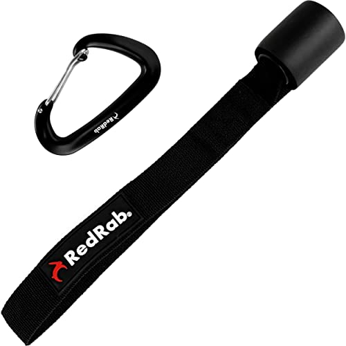 RED RAB Türanker inkl. Karabiner, die ideale Tür Befestigung für Fitnessbänder, Widerstandsbänder, Resistance Bands, Expander, Fitnessband und Theraband - Door Anchor, Türhalterung, Tür Anker