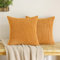 EMEMA Kordsamt Kissenbezug Herbst Granulat Dekorative Sofakissen Dekokissen Kissenbezüge Couchkissen Kissenhülle Weich Kissen Bezug Zierkissen für Sofa Couch Wohnzimmer 2er Set 40x40 cm Orange