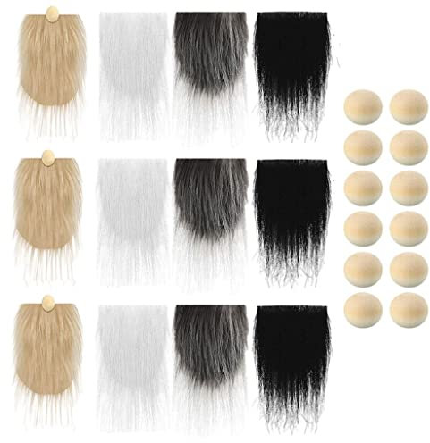 Harilla Kunstpelz Material, Gewebe GNOME Vorgeschnittene Kostüm GNOME Nase DIY Handgemachte Fell Material, Gewebe Patches Puppen Spielzeug Holzkugeln Weihnachtsbaum