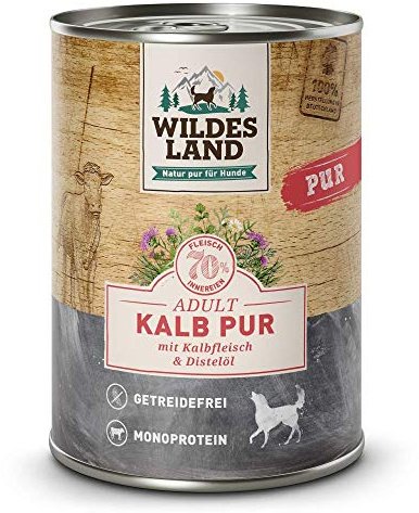 Wildes Land Nassfutter für Hunde, Rindgeschmack, 6 x 400 g