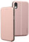 BYONDCASE iPhone XR Hülle Rosa, Deluxe Leder Flip-Case Klapphülle, Fullbody 360 Grad Rundumschutz Ultra Slim Handyhülle Kompatibel Mit Dem iPhone XR