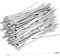 SEUNMUK 300 PCS 304 Stainless Steel Tie 4.6 x 300mm, Metal Tie Wrap Self Locking Exhaust Cable Tie for Home, Office and Garage, Silver