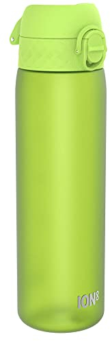 ION8 Gourde, 500ml, Anti-Fuite, Facile à Ouvrir, Verrouillage Sécurisé, Lavable en Lave-vaisselle, Sans BPA, Poignée de Transport, S'adapte aux Porte-gobelets, Facile à Nettoyer, Vert