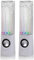 RAHBI Dancing Water Speaker, USB Water Speakers, Coloured Illuminated Fountain Style Dancing Water Stereo Speakers for MP3 /Mobile Phones/Computer (White)