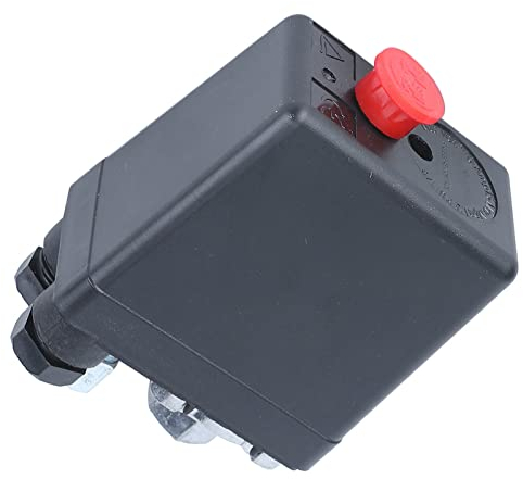 Pressostat de Compresseur Air 220V 72,5-175 PSI, Vanne de Commande Monotrou et Régulation G1/4