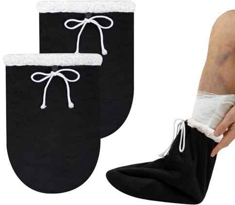 Nogsay Gips-Zehenschutz-Socke,Gips Socken,Gip-Zehenschutz-Socke für Männer und Frauen,Cast Sock Toe Cover,Weich Dick,Plüsch-Fußwärmer,Gip-Wanderstiefel Schutz
