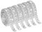 Telooco 6 Rollen Strasssteine Selbstklebend Strassband Silber Glitzerband Selbstklebende Strass Kristall Glitzer Bänder Aufkleber für DIY Kunsthandwerk Spiegel Dekoration (1 Yard, 10 mm)