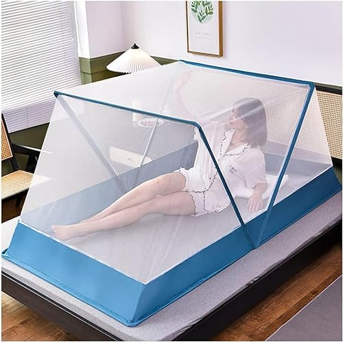 Mosquitera plegable sin fondo, cubierta portátil for mosquitos, fácil instalación for acampar y exteriores, instalación gratuita for cama de adulto/cama de bebé/sofá/campo ( Color : 1 , Size : 80*190*