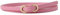 KONGNY Damengürtel, schmaler Gürtel, weicher Ledergürtel, verstellbarer Taillengürtel mit Metallschnalle, 6 Pink